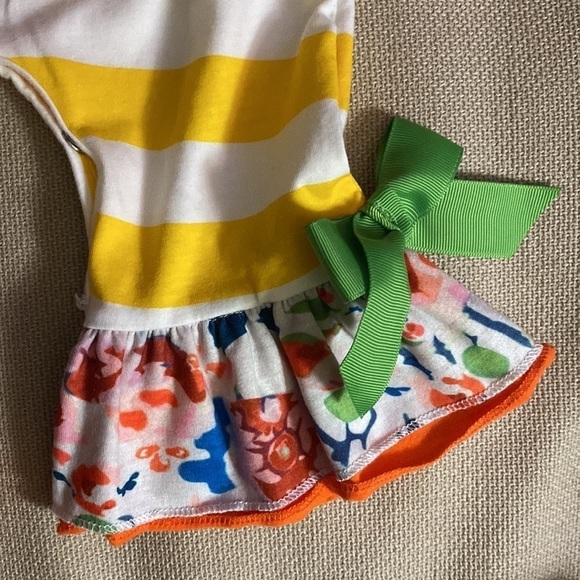 IBTOM Castle ruffle, pumpkin romper Size 12m - Picture 4 of 10